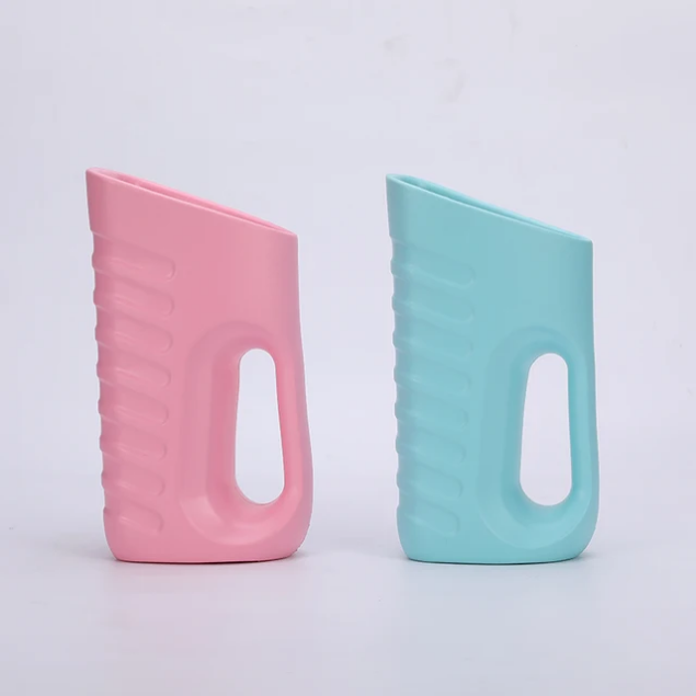Baby bath rinse cup pink and blue colors