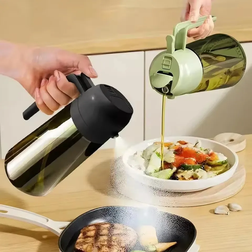 2-in-1 Olive Oil Dispenser & Sprayer Bottle